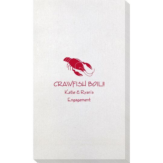 Crawfish Bamboo Luxe Guest Towels